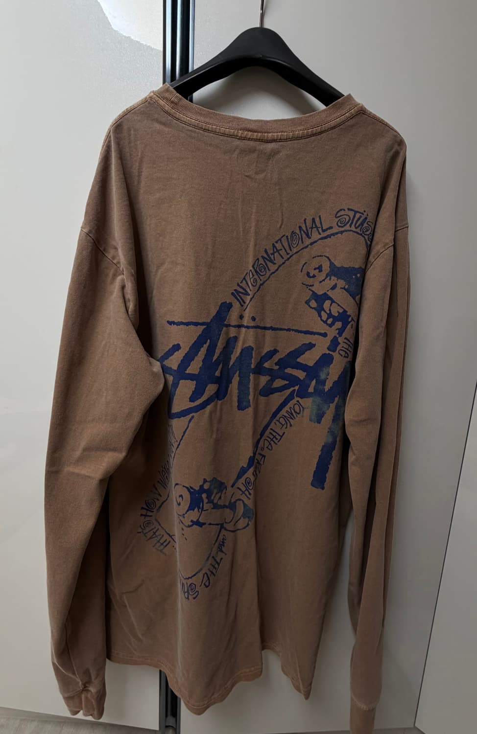 스투시 긴팔 브라운 롱슬리브 상품이미지2