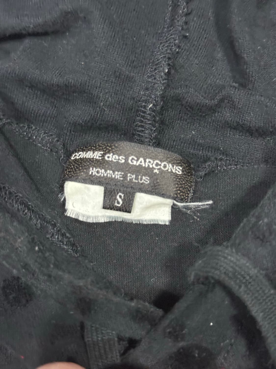 2011 꼼데가르송 레이어드 폴카 닷 후드티 스웨터 상품이미지5