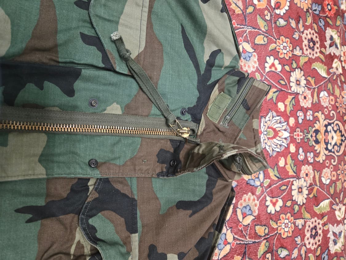 오리지널 US ARMY M65 필드 자켓 우드랜드 (스몰,래귤러) 상품이미지4