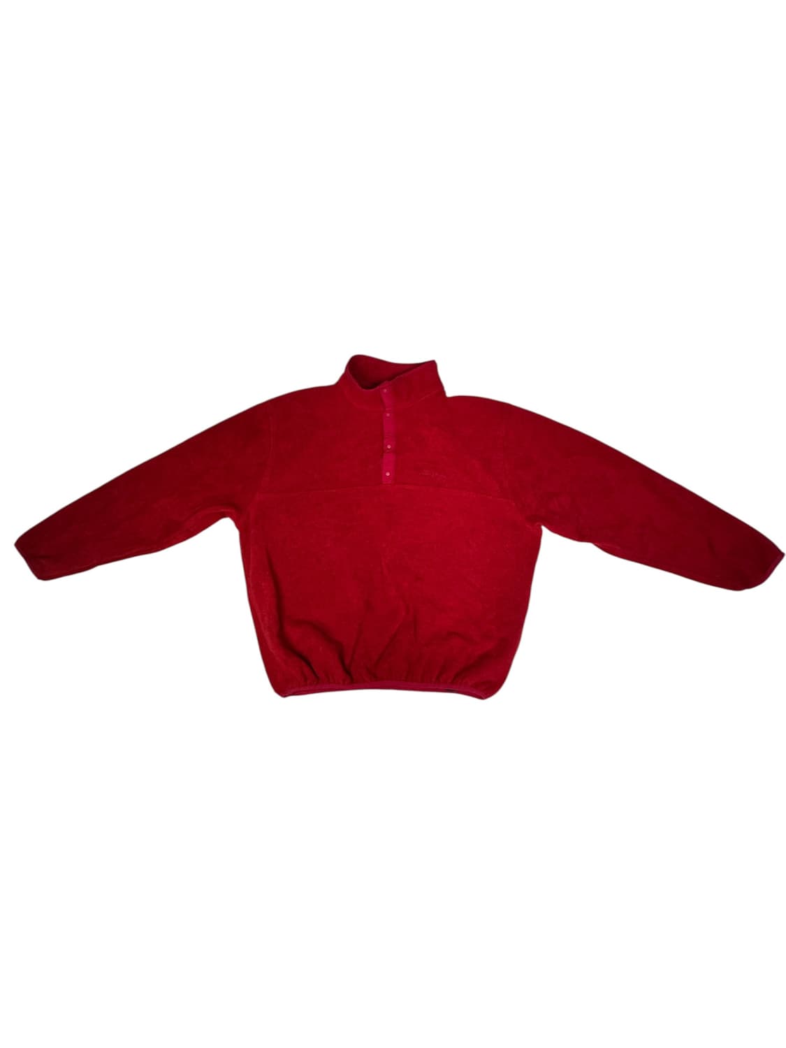 빈티지 90s 엘엘빈 LLbean 스냅 플리스 레드 XL 상품이미지1