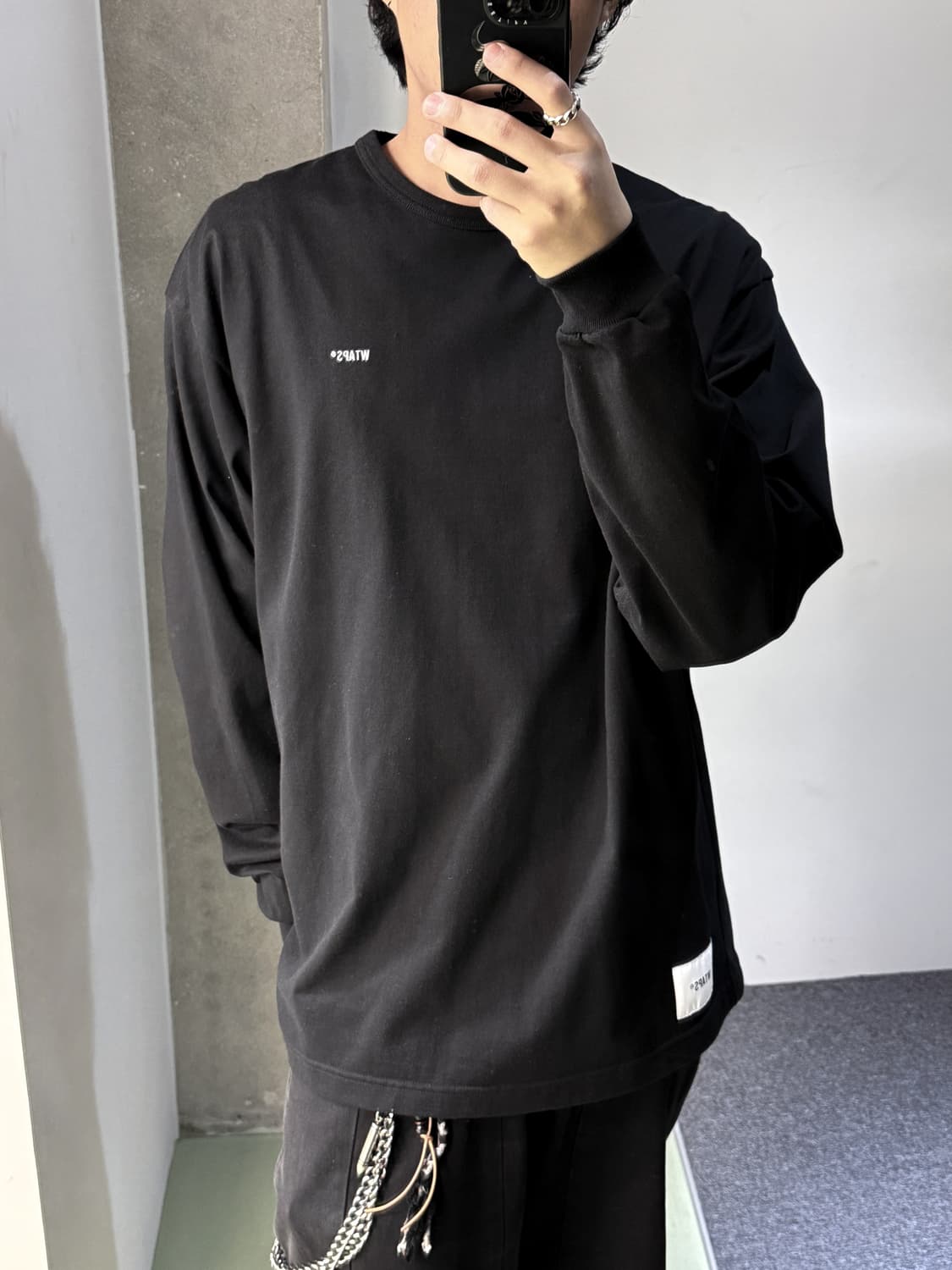 더블탭스 21AW 스텐실 로고 롱슬리브 상품이미지2