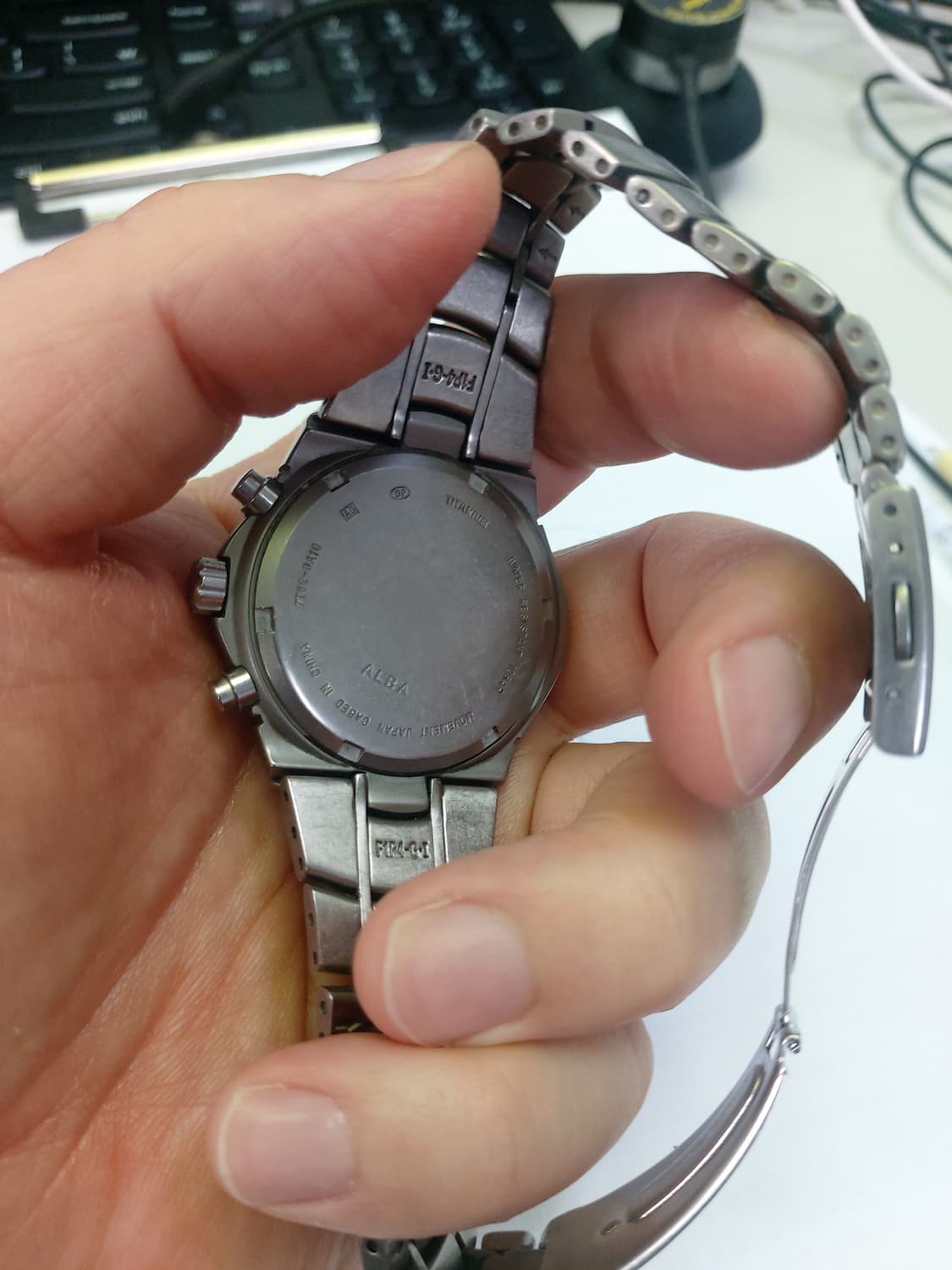 ROOX 알바 티타늄 크로노그래프 남성 시계 상품이미지3