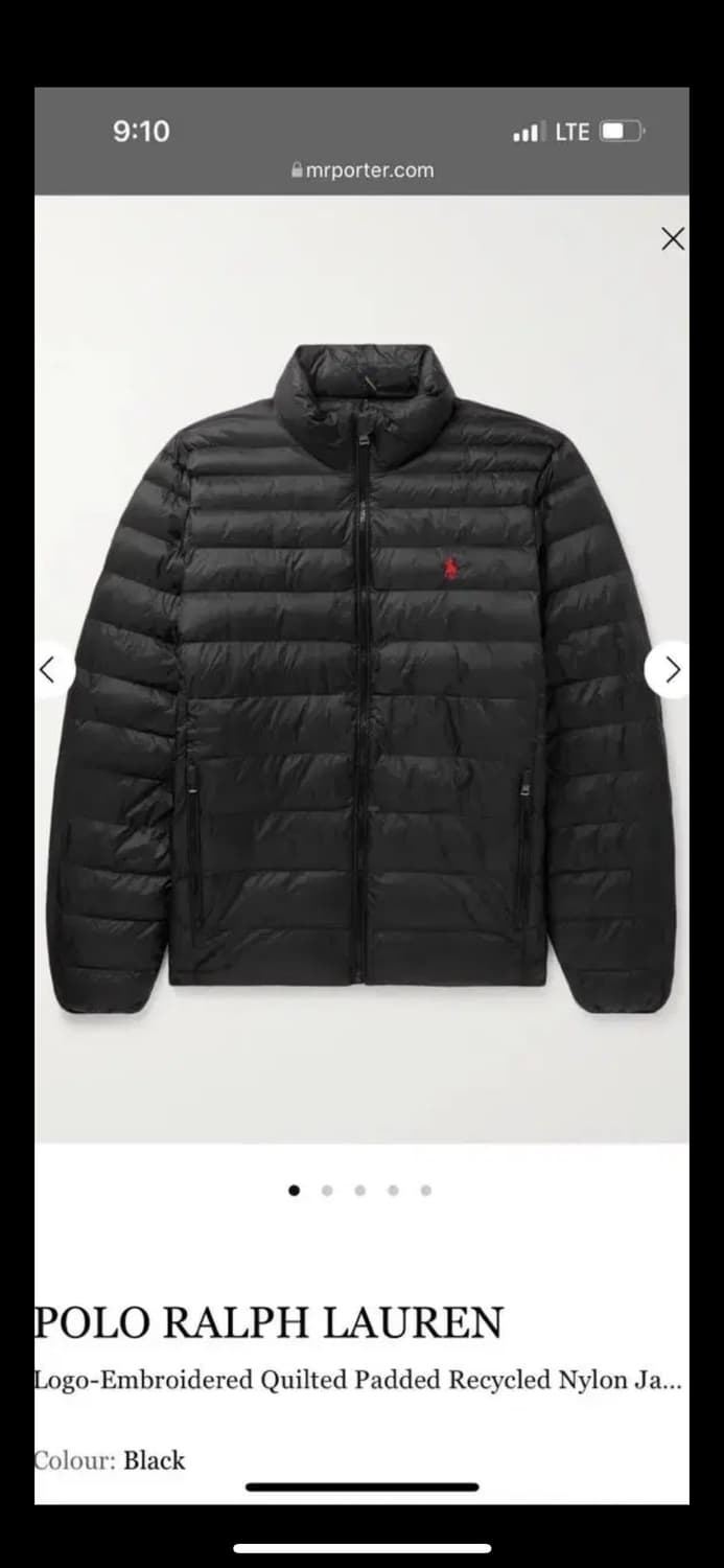 [L] 폴로 퀼티드 경량 패딩 자켓 polo ralph rauren 상품이미지3