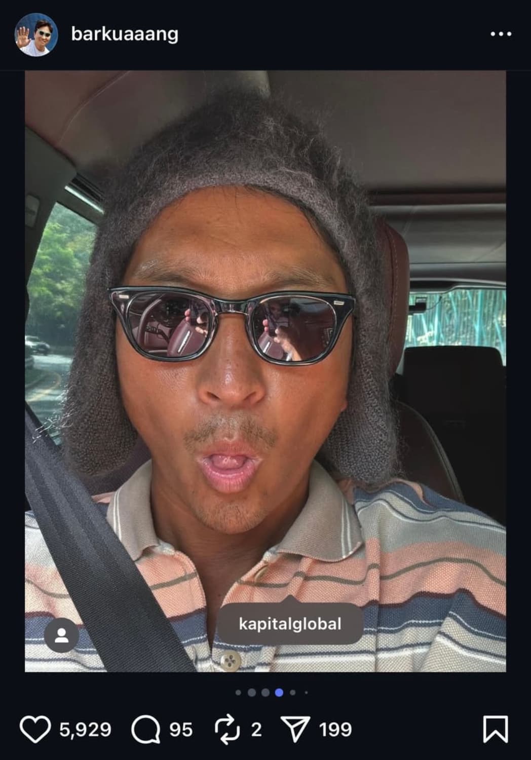 캐피탈 멀티 보더 레트로 폴로 셔츠 [4] 상품이미지1