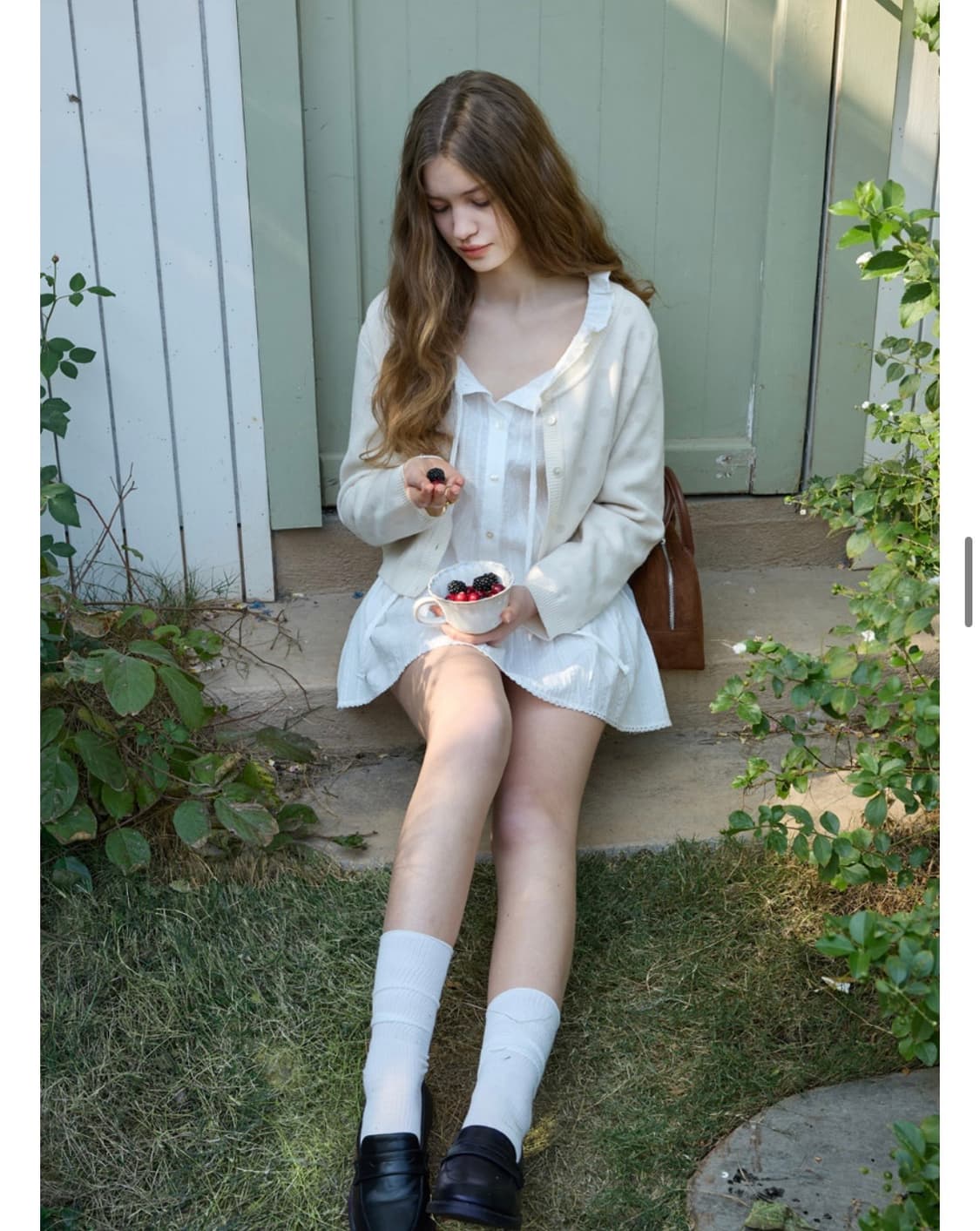 레더프롬문 위시 레이스 skirt 상품이미지2