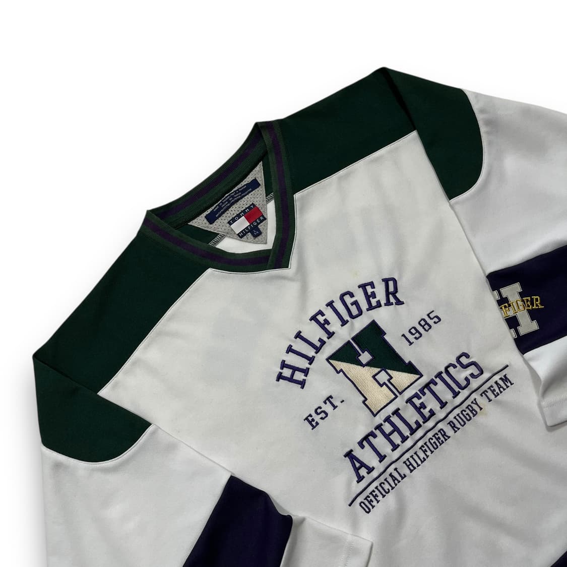 타미 힐피거 90s 올드스쿨 88넘버 힙합 럭비 티셔츠 상품이미지2