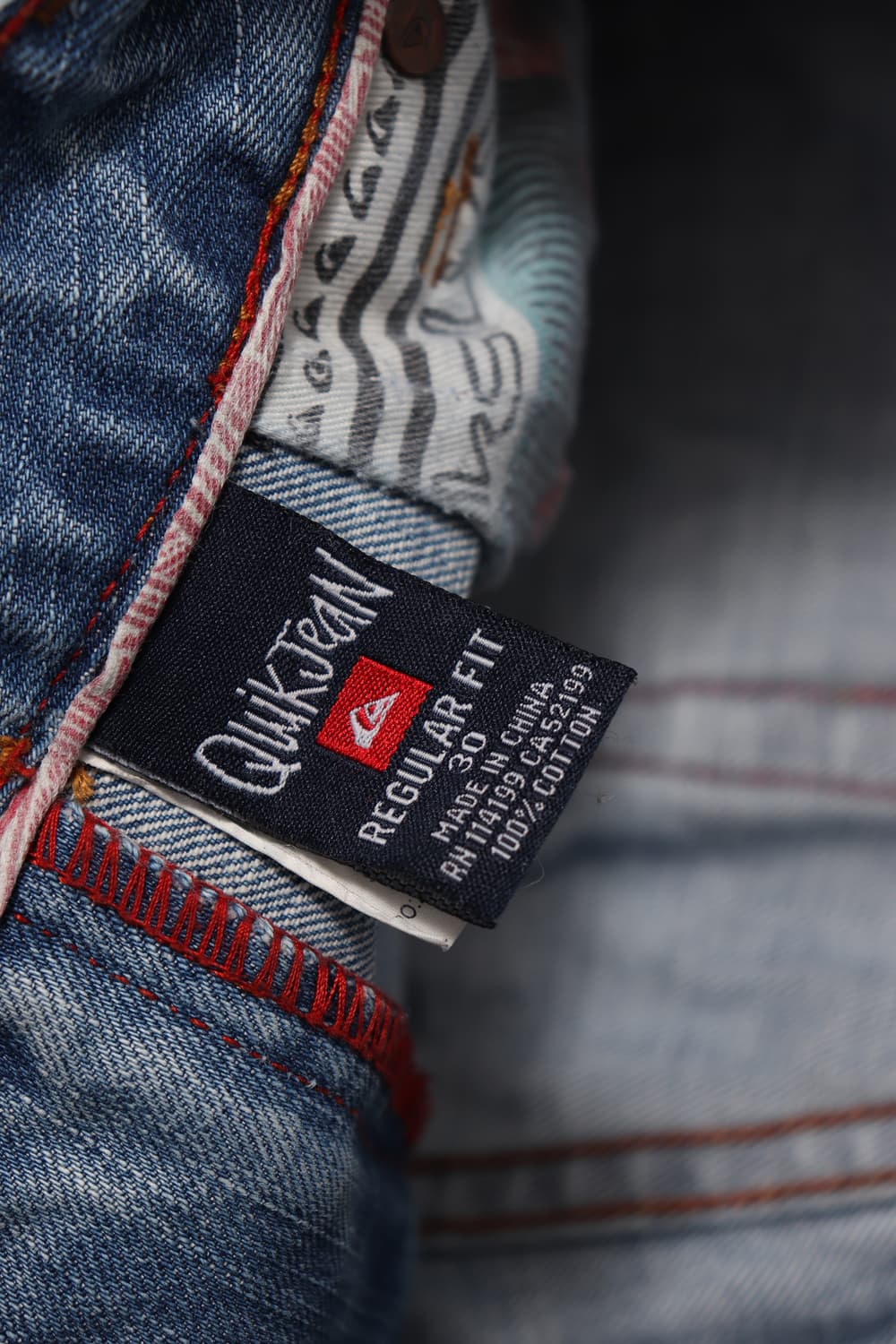 퀵실버 JEANS 레귤러 데님 팬츠 size 30 상품이미지7