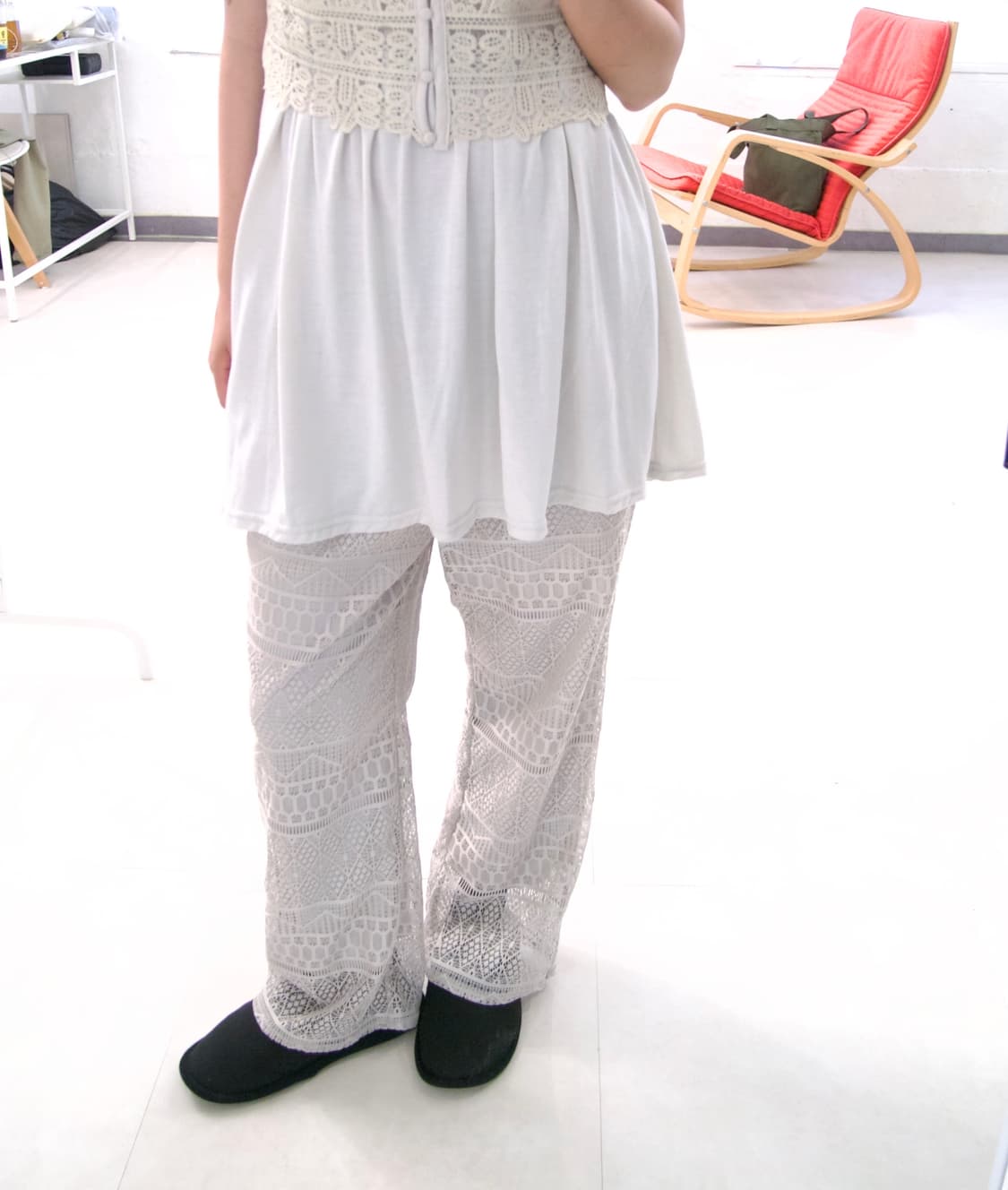 [Reina Hoshi] eyelet lace pants 상품이미지1