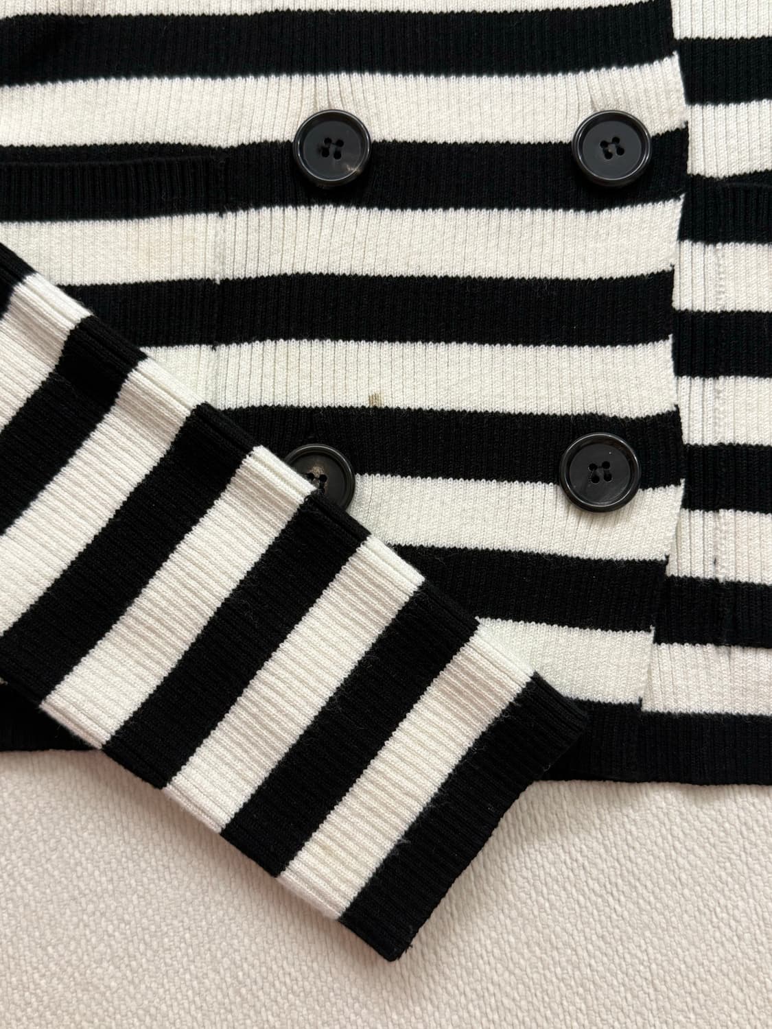 블로썸 BLOSSOM 스트라이프 카라 니트 상품이미지4