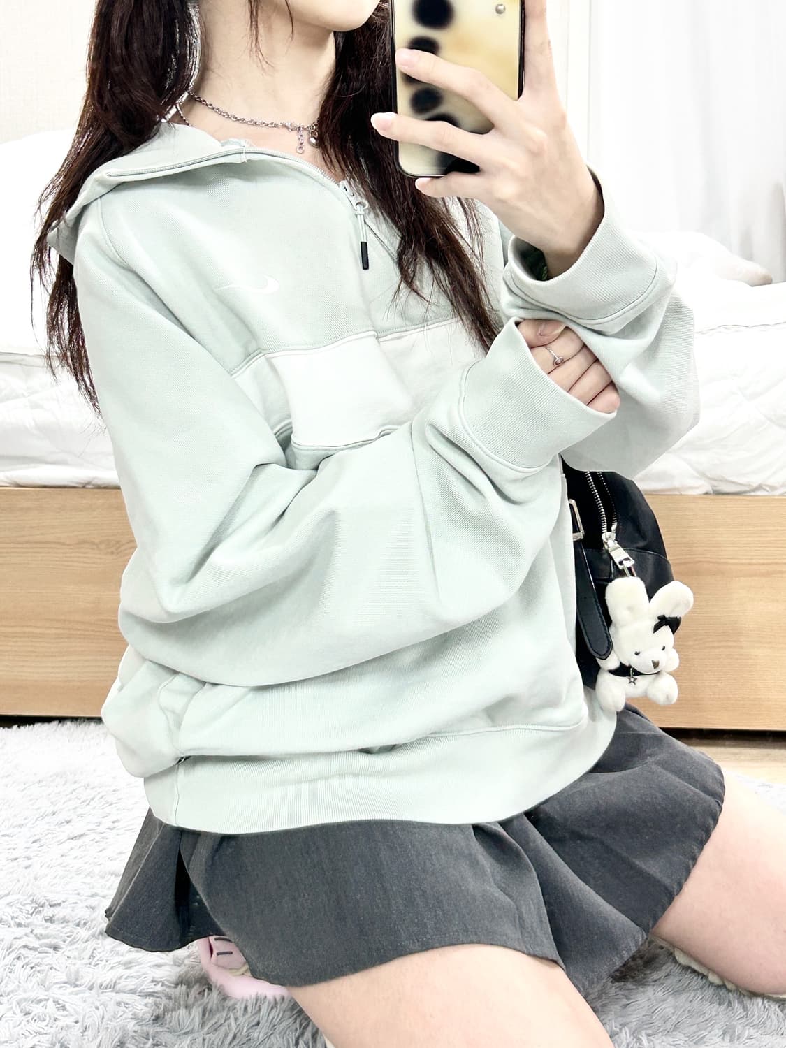 나이키 빅스우시 피스타치오 반집업 후드 상품이미지3