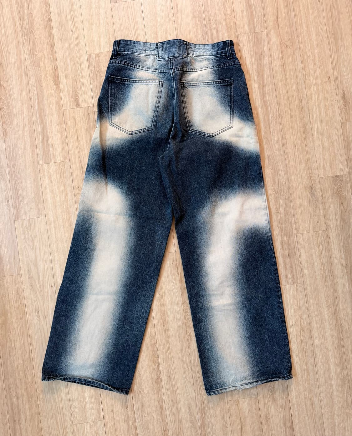 메종미네드 CROSS WASHING DENIM PANTS INDIGO 상품이미지2