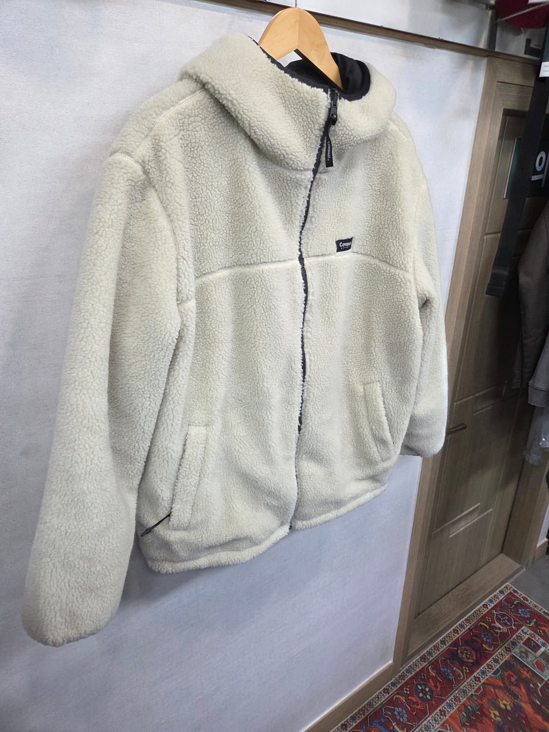 커버낫 리버시블 뽀글이 플리스 자켓 L 상품이미지6