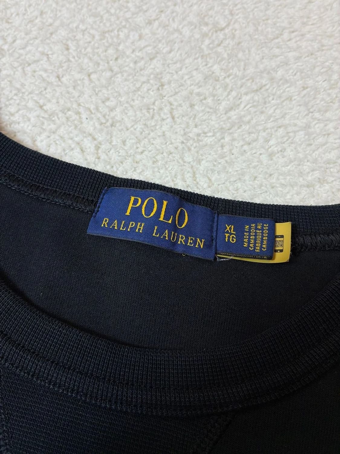 폴로 랄프로렌 로고 큐알 크루넥 맨투맨 PN6975 상품이미지6