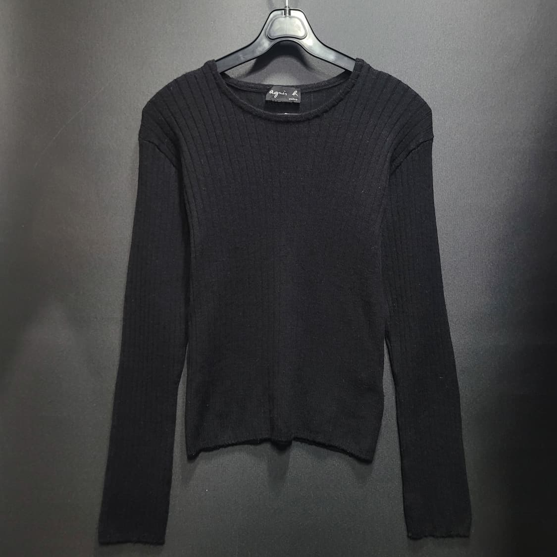 Agnes b 아네스베 프랑스 블랙 울니트  상품이미지7