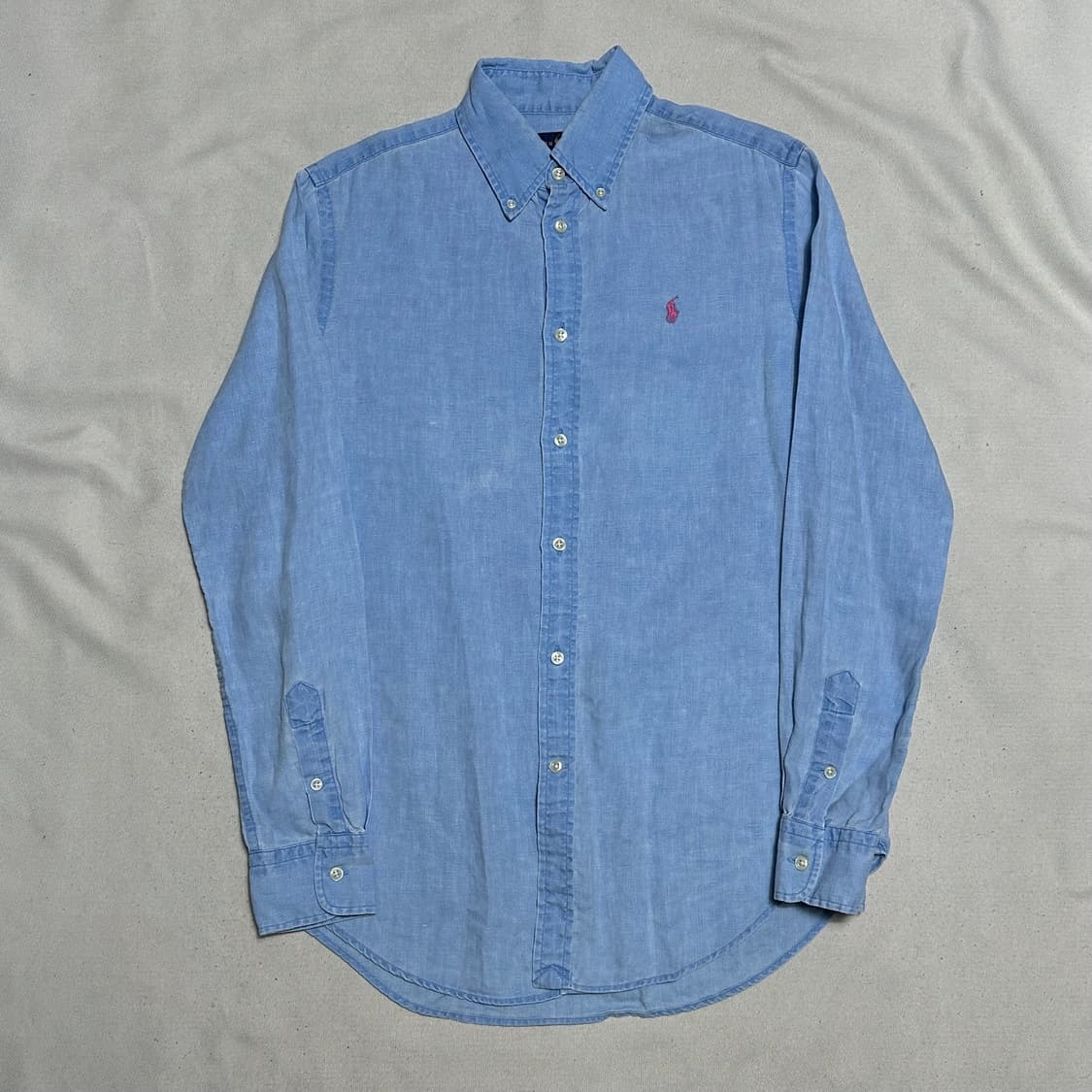 S 폴로랄프로렌 청 린넨 셔츠 상품이미지2