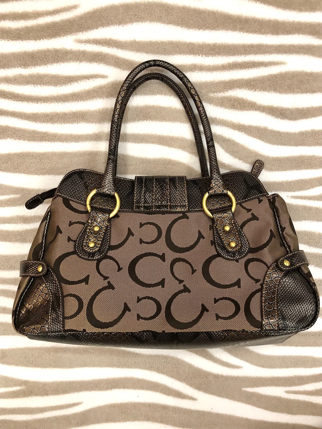 00s 오네갸루 금장 뱀피 숄더백 가방 빈티지 와투케 니혼진 갸루 히메 상품이미지3