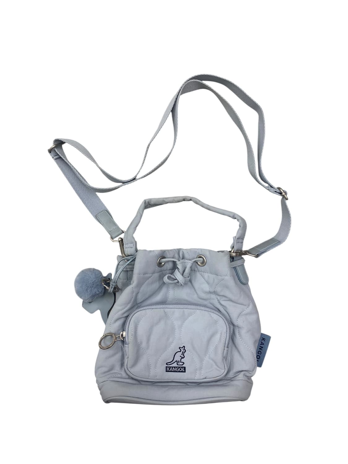 캉골 퀄팅 스카이블루 버킷백 3way 상품이미지1