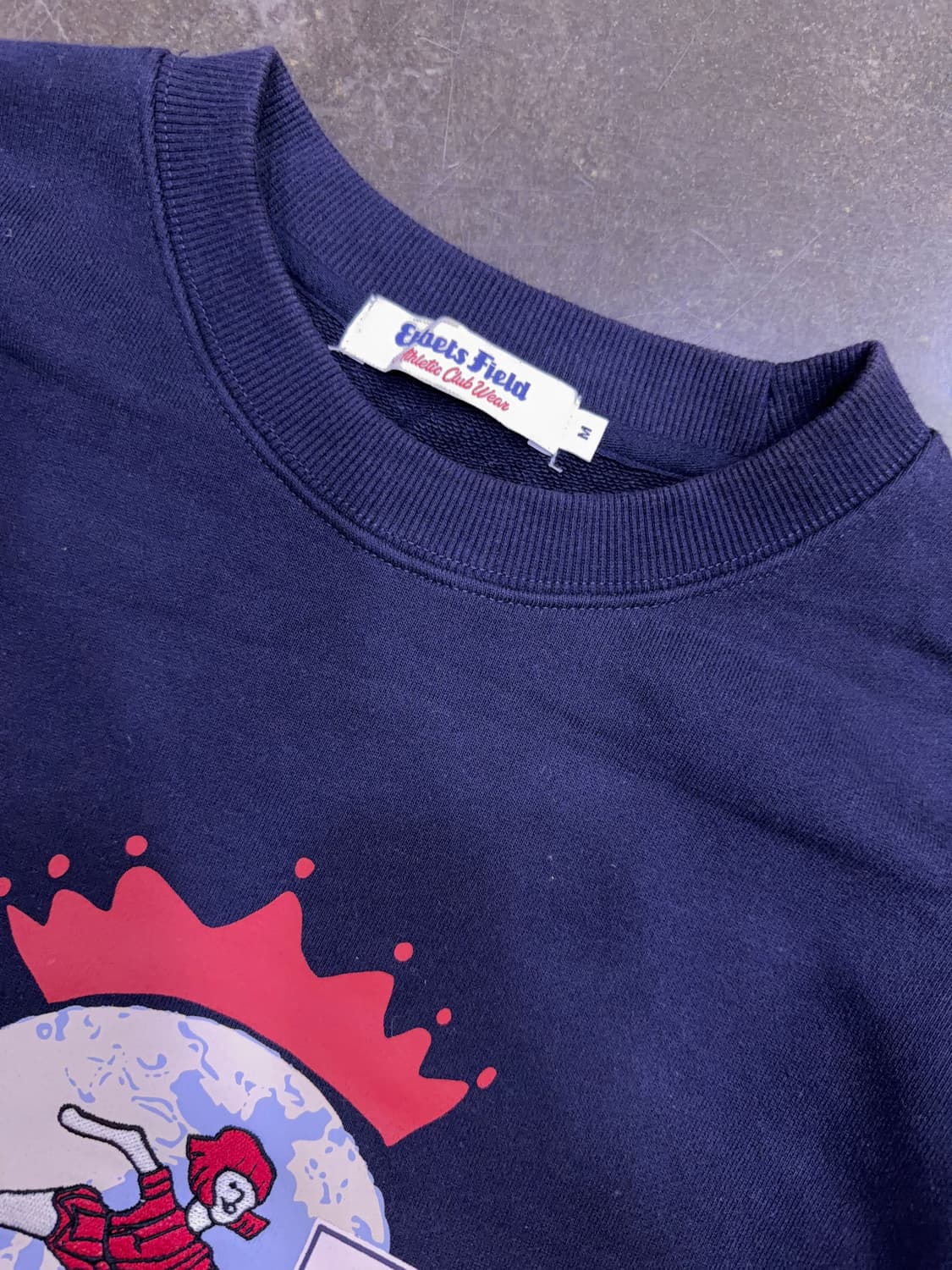 이벳필드 어센틱 클럽 자수 맨투맨 스웻셔츠 네이비 M 상품이미지3