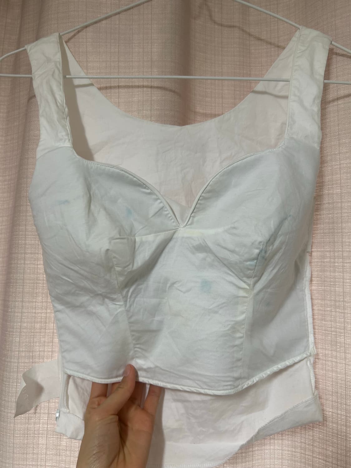 비비안웨스트우드 레드라벨 화이트 드레이핑 나시 탑 상품이미지7