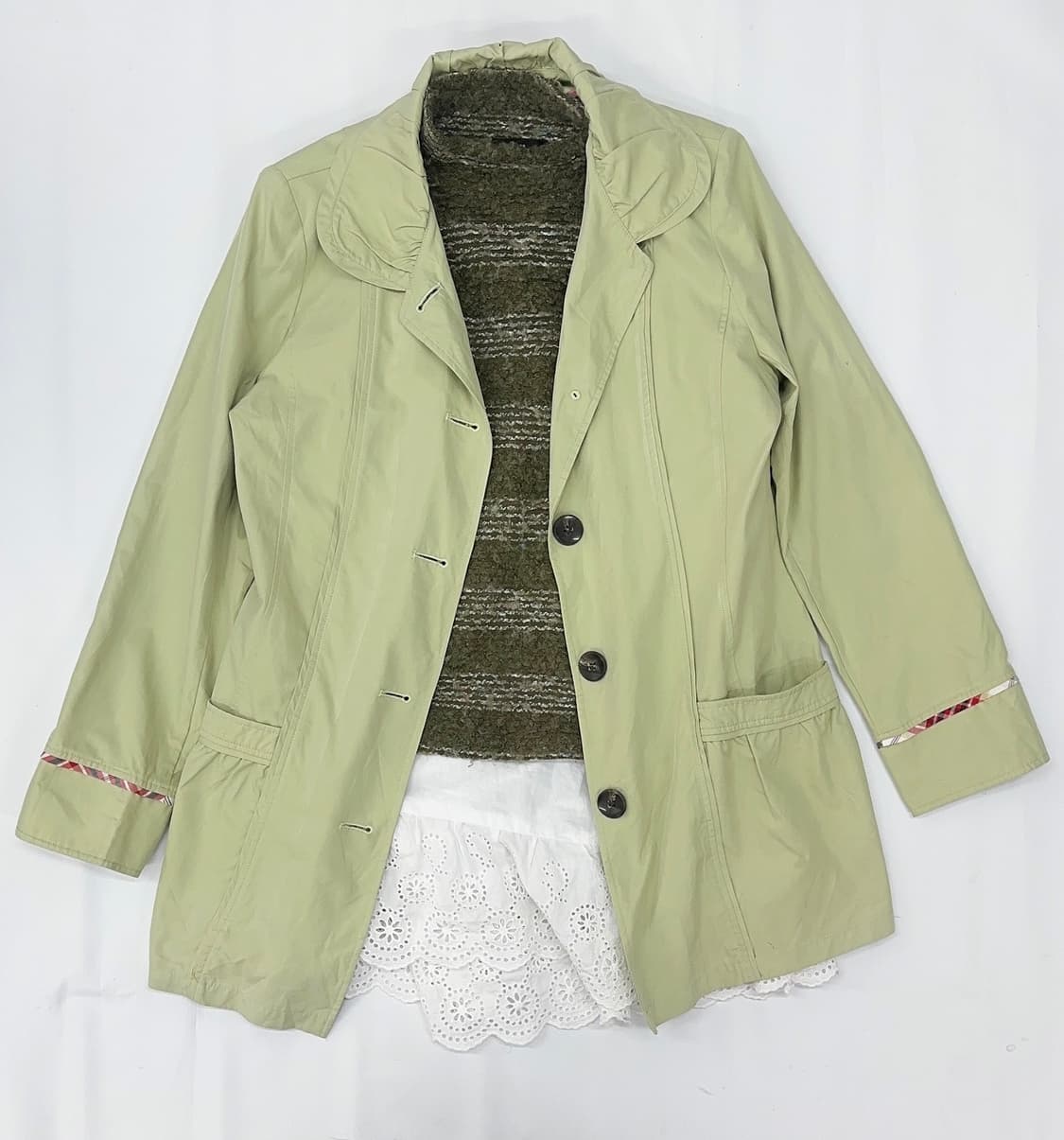 🍀하구미의 네잎클로버 코디세트🍀 말차 라떼 그런지 레이스 레이어드 상품이미지2