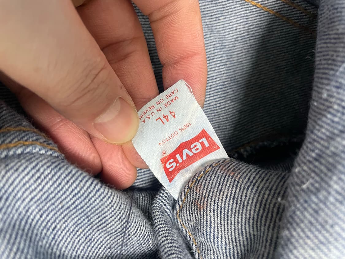 levis 80s 빈티지usa 트러커 71506-0216 44L 리바이스 상품이미지4