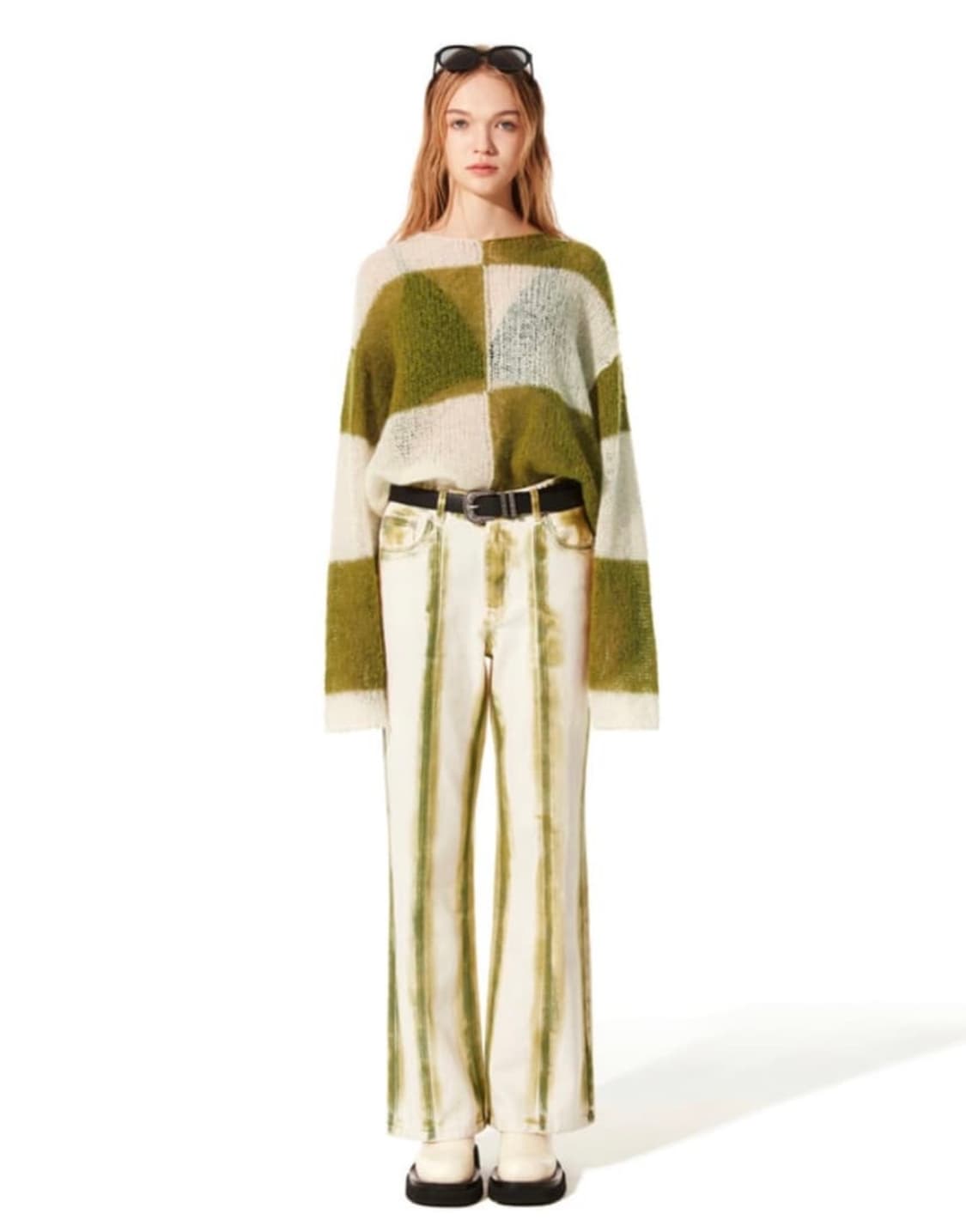 Salty pebble knit (light green) 상품이미지1