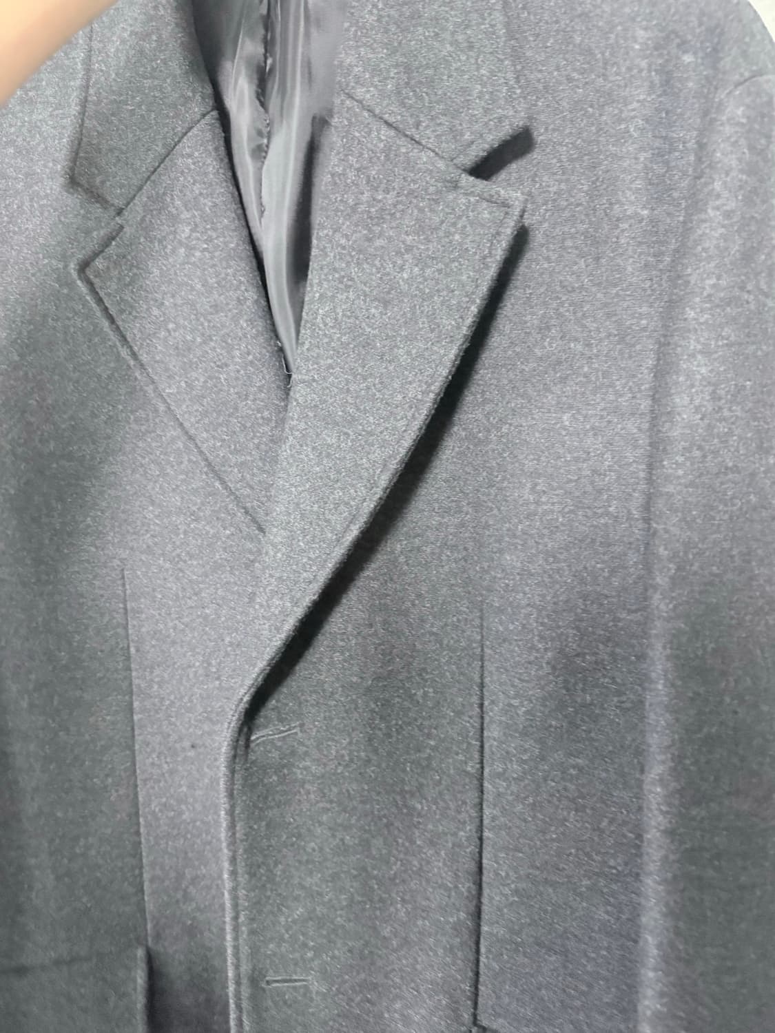 [ 새제품 컨디션 ] 유스 체스터 필드 코트 차콜 그레이 L사이즈 상품이미지7