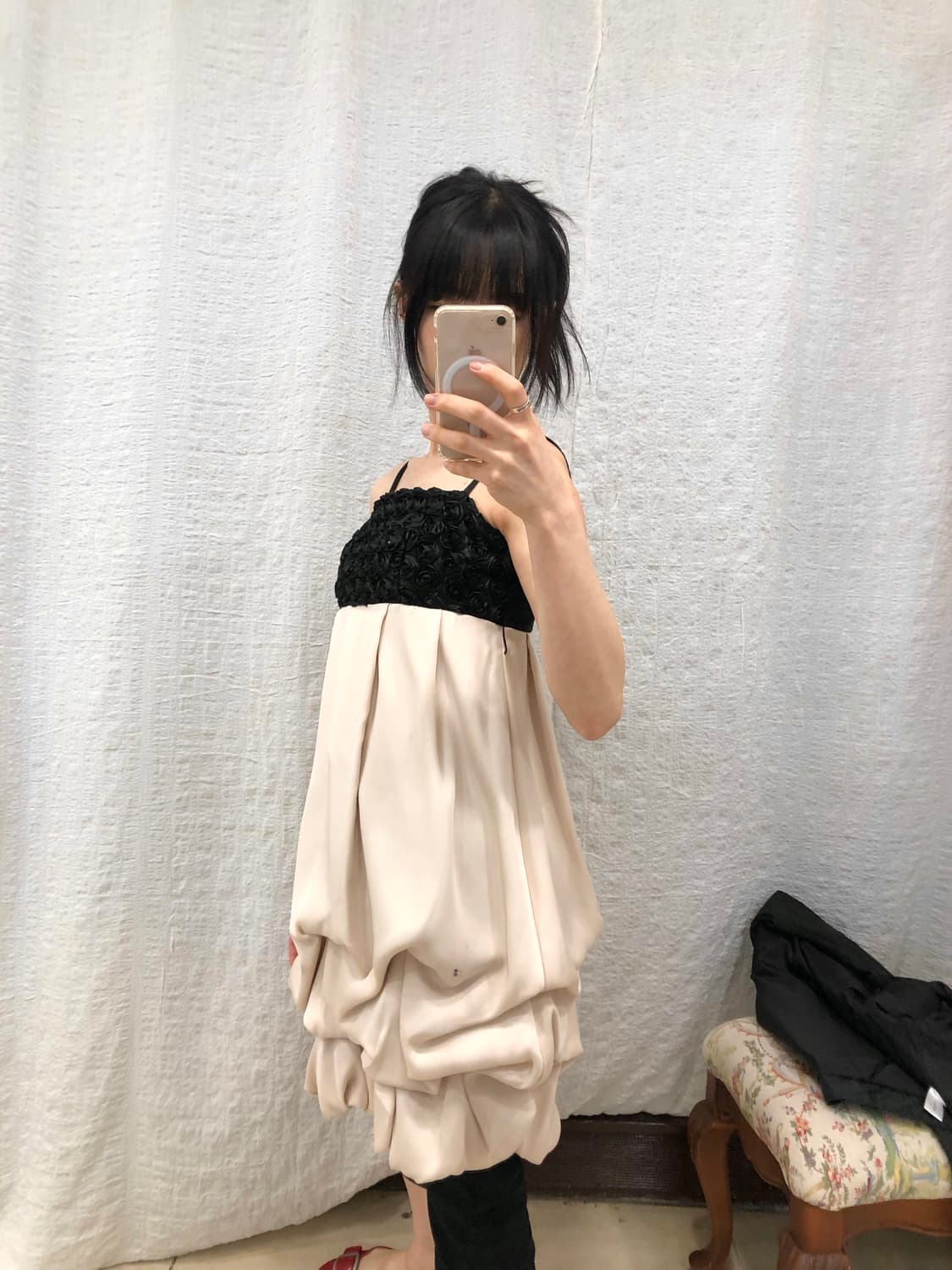 Black roses mini dress 상품이미지1