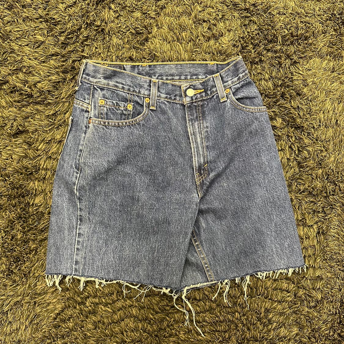 (27inch) 빈티지 리바이스 데님 쇼츠 청 반바지 상품이미지5