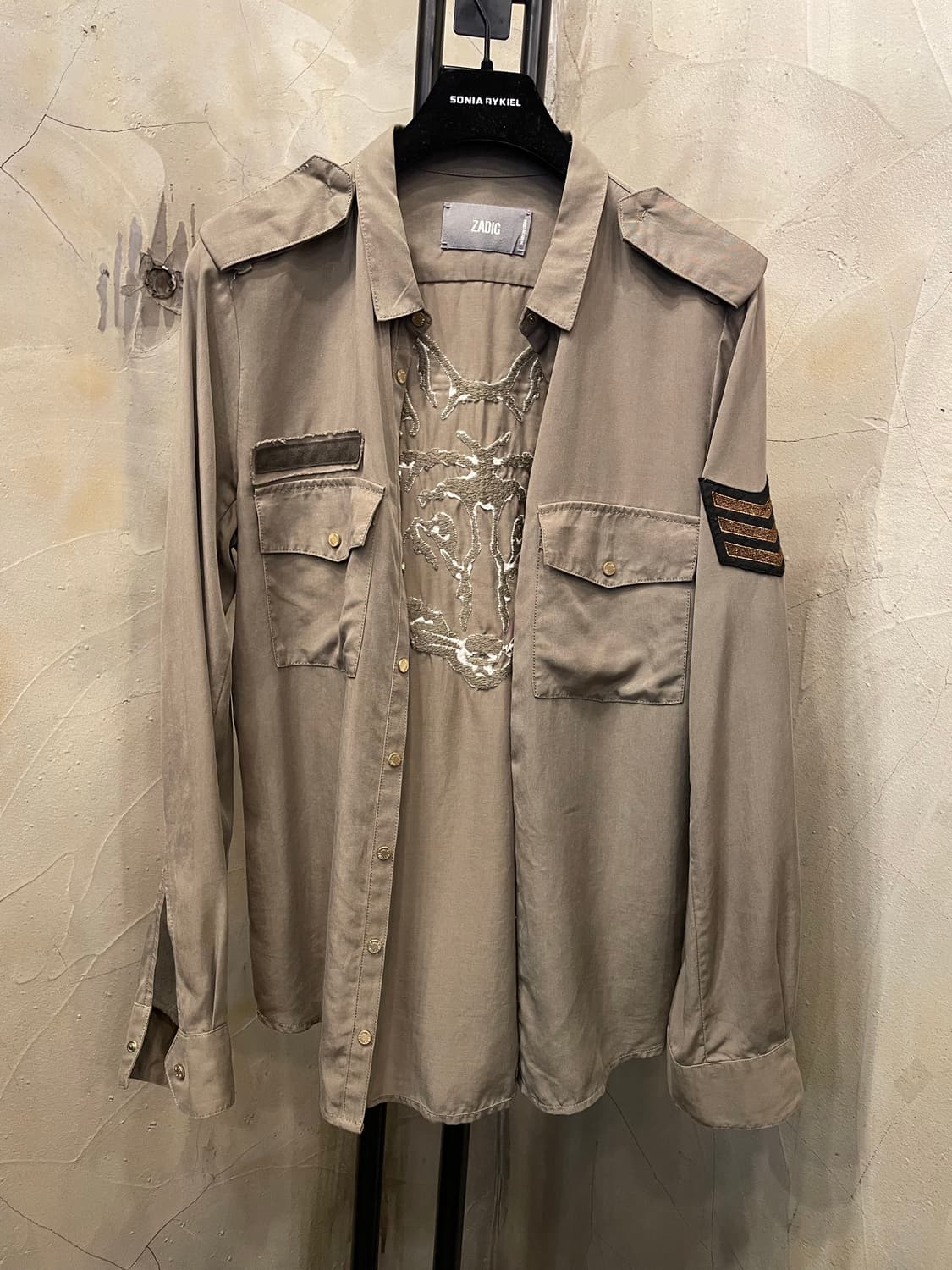 쟈딕앤볼테르 패치, 자수 블라우스 55 상품이미지1