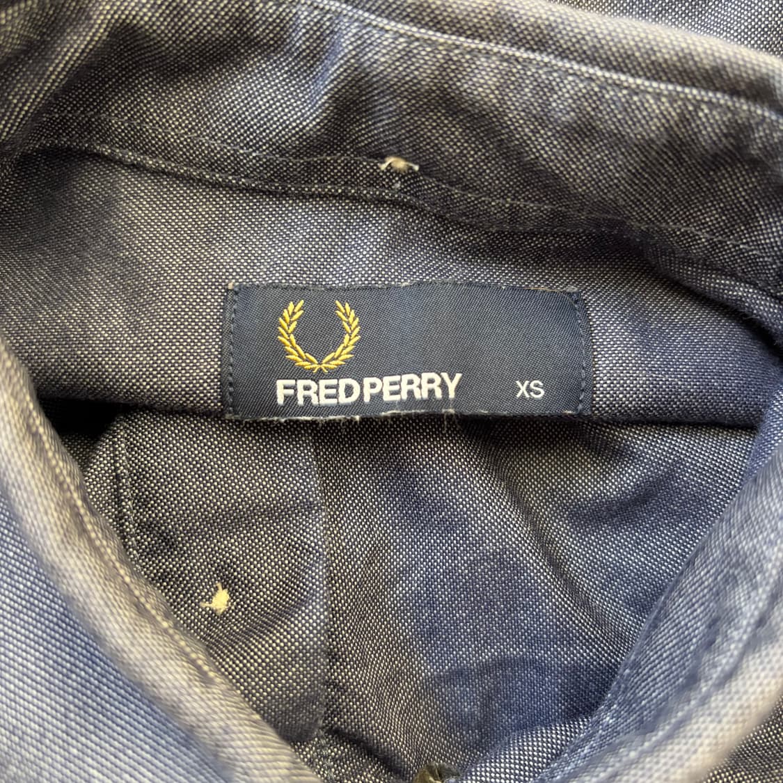 프레드페리 네이비 옥스포드 셔츠(XS) 상품이미지4