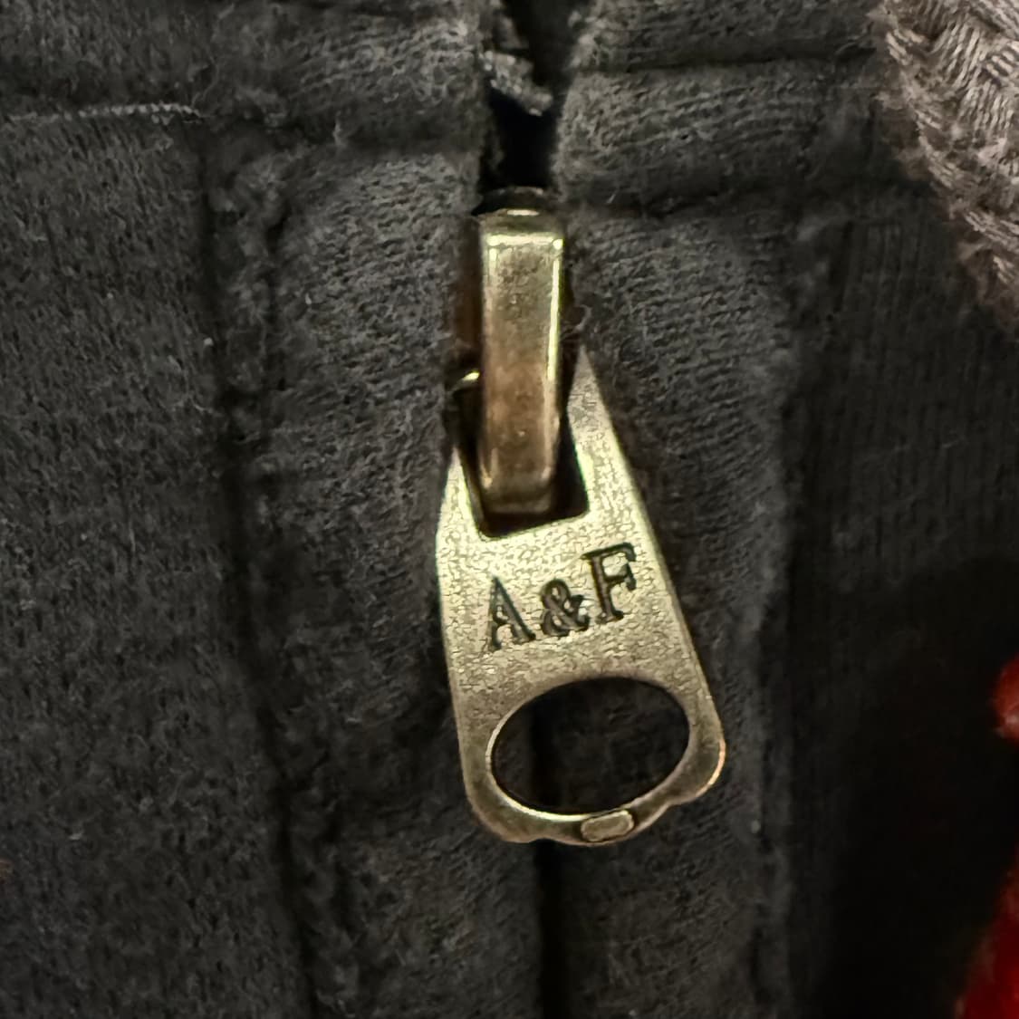 아베크롬비 네이비 차콜 레드 후드집업 상품이미지5