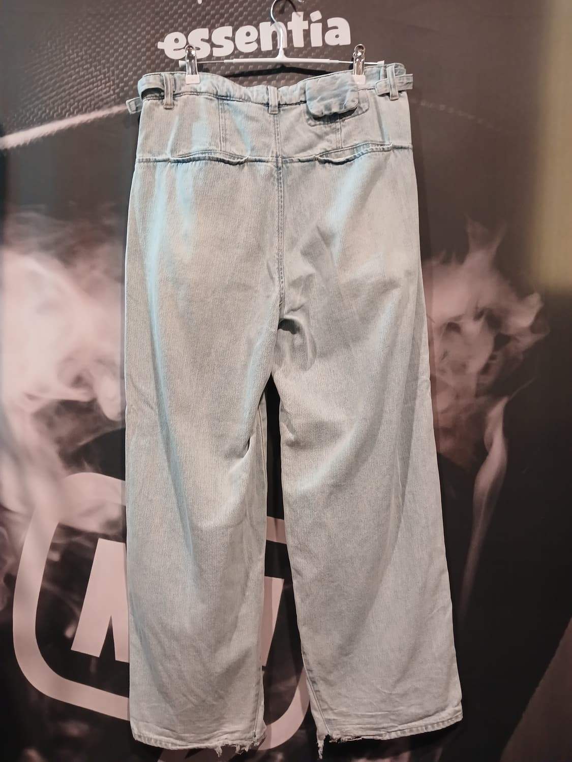 라이트 워싱 데님 와이드 팬츠 상품이미지3