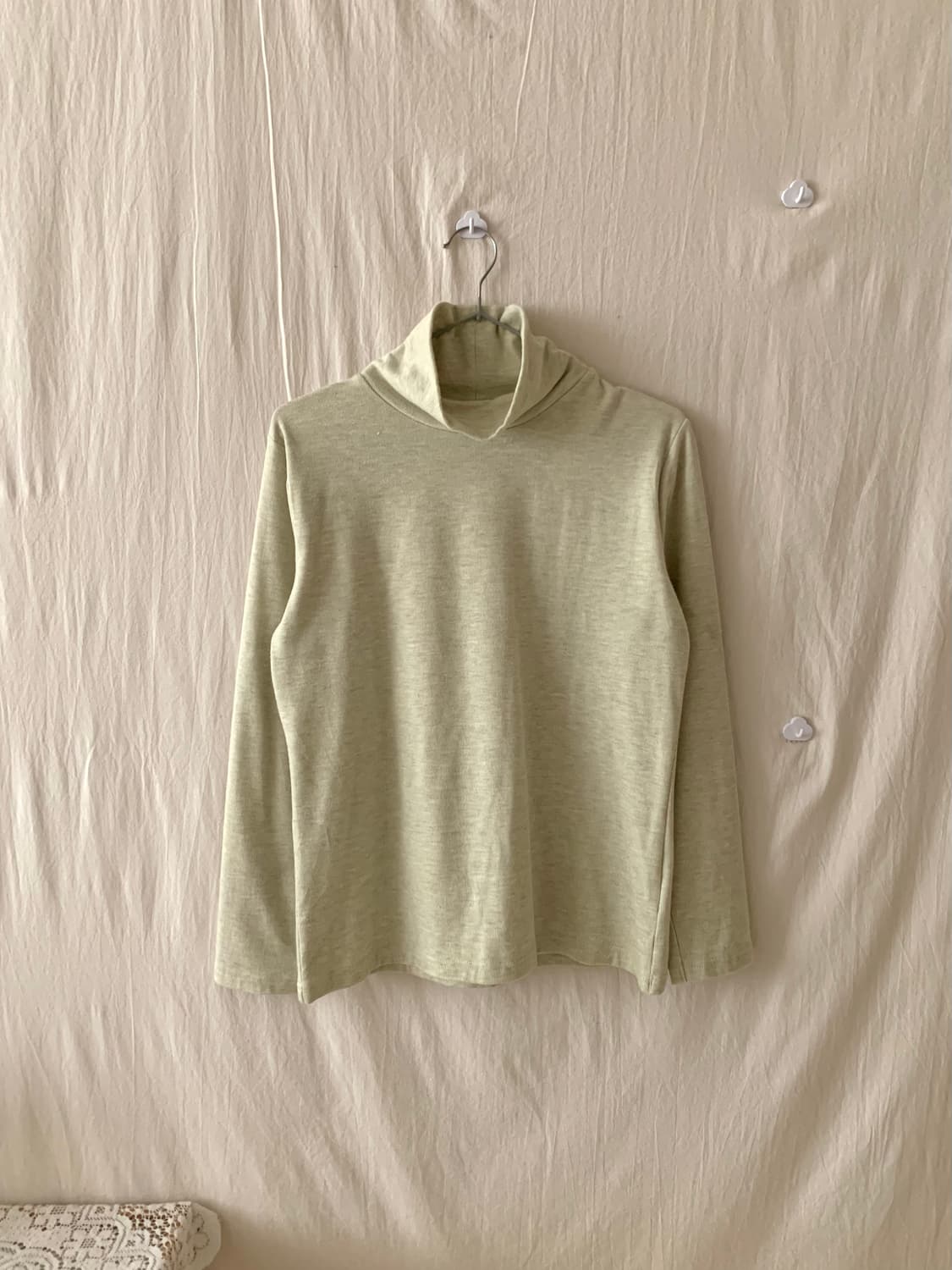 연두 보들 기모 목폴라 상품이미지2