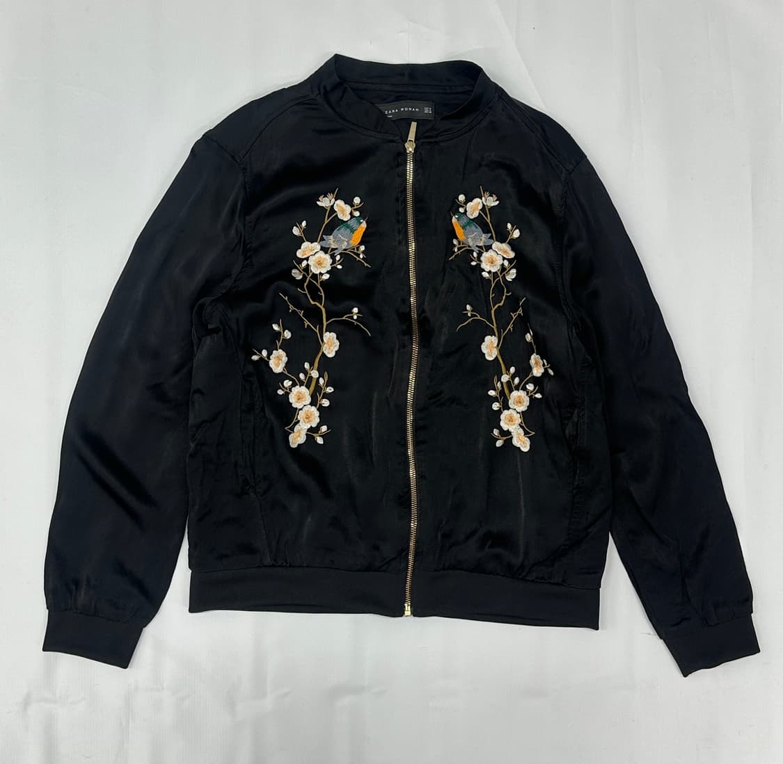🥀블랙 자수 자라 스카쟌 🥀 셰틴 항공점퍼 아우터 자켓 일본 빈티지  상품이미지2