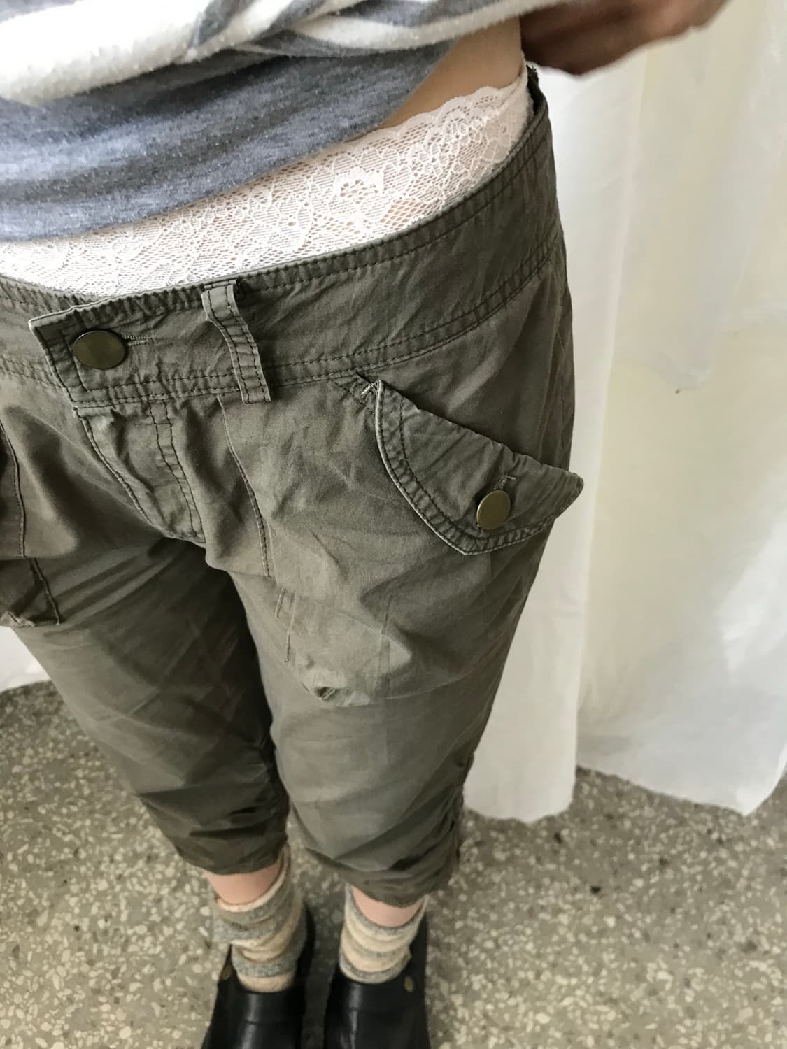 포켓 디테일 카프리 팬츠 상품이미지2