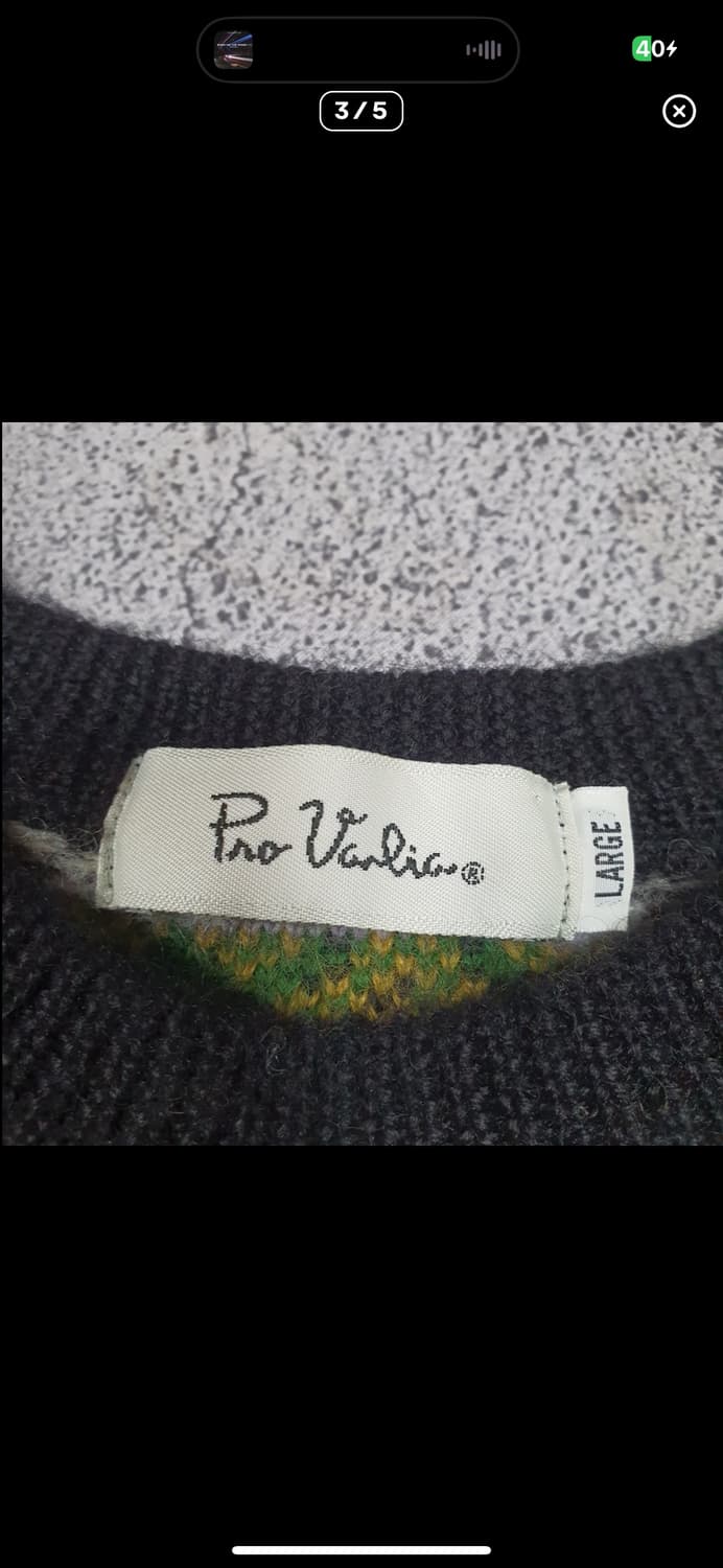  (바배) 프로바리아 울 패턴 니트 상품이미지3