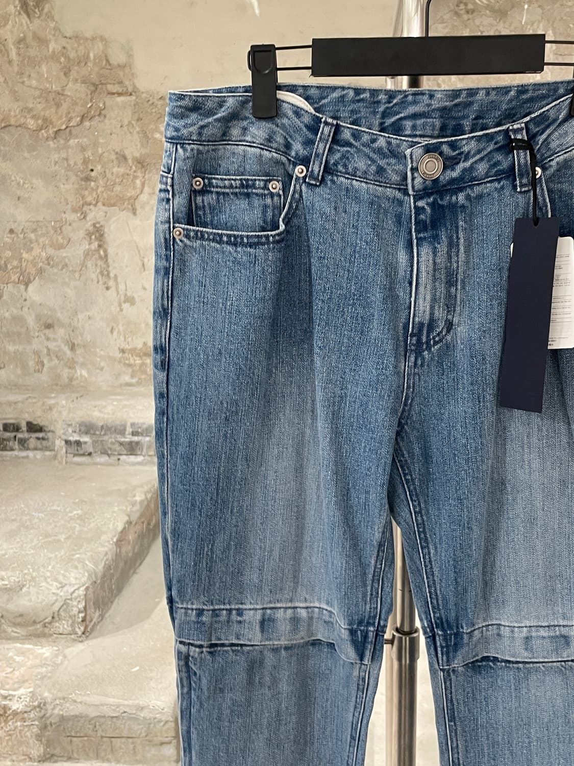 준지 중청 벨크로 니 데님 조거 팬츠 상품이미지2