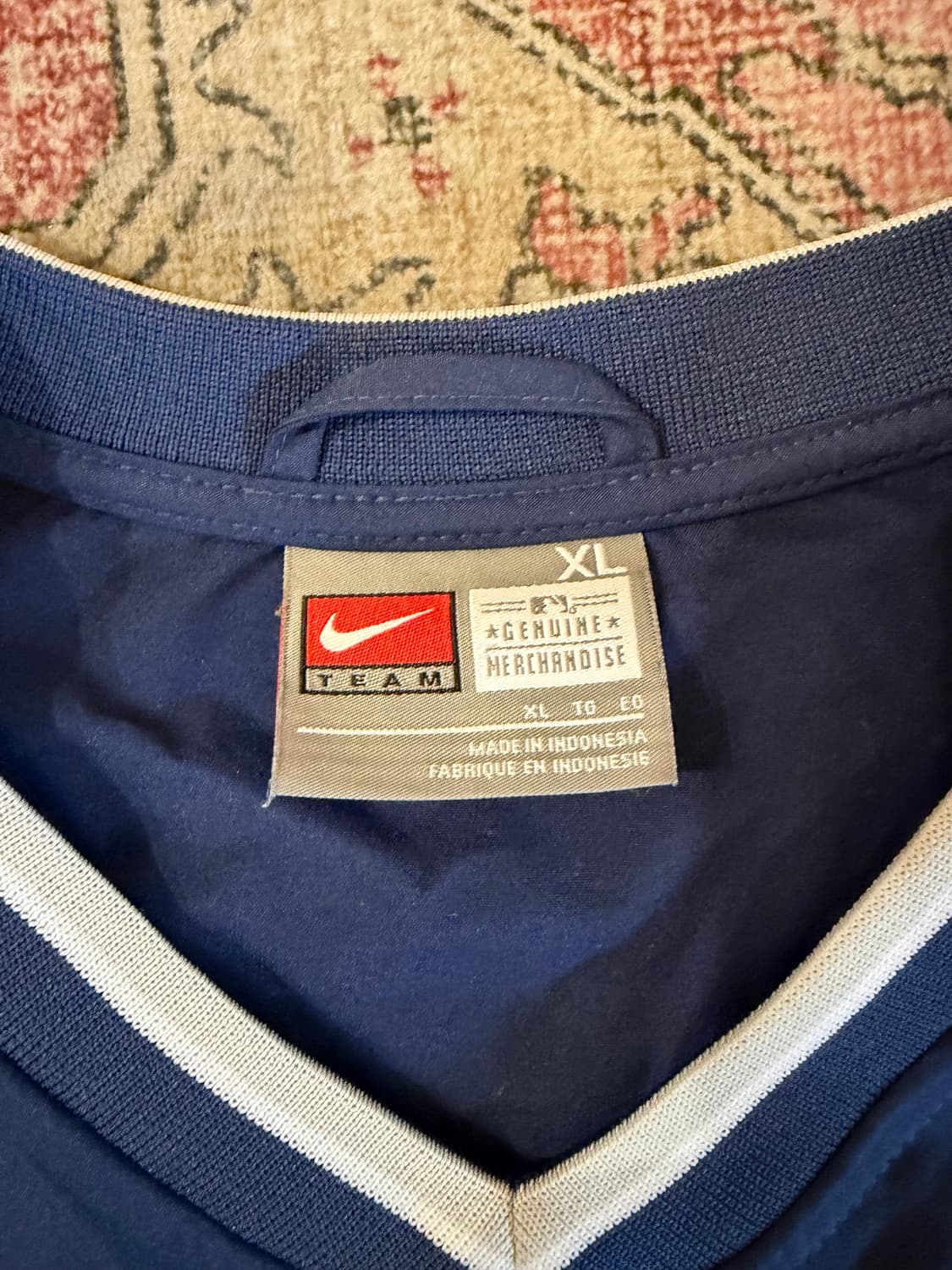 90's-00's 나이키 양키스 웜업 바람막이 윈드브레이커 자켓 XL 상품이미지4