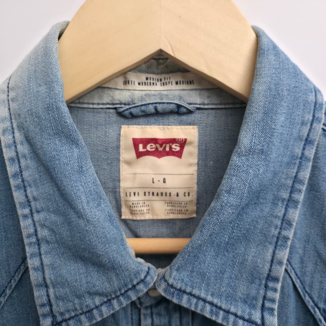 [L] 리바이스 데님 웨스턴 셔츠 상품이미지5
