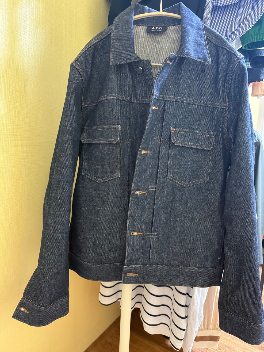 아페쎄 셀비지 데님 청자켓 상품이미지3
