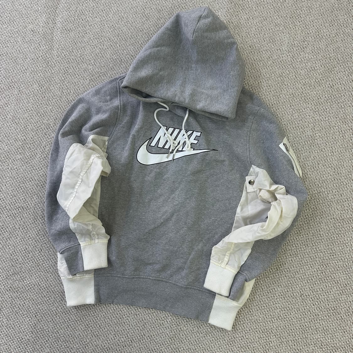 M 나이키 배색 후드티 0403D 상품이미지1