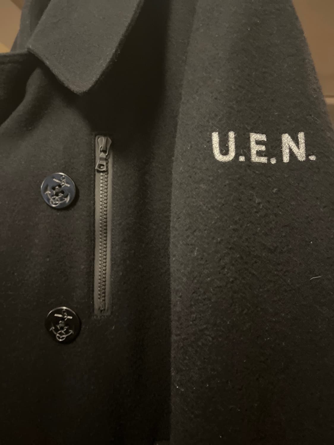 소프넷  x 프라그먼트 x U.E 콜라보 네이비울 피코트 4 상품이미지2