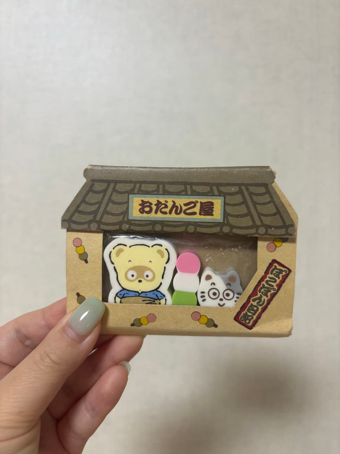 고전 산리오 포코폰 너구리 지우개 세트 상품이미지1