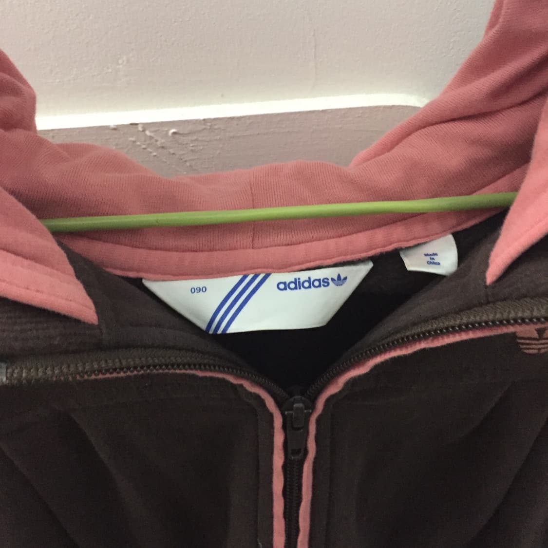 Adidas 아디다스 대장급 라떼갸루 브라운 핑크 후드집업 상품이미지5