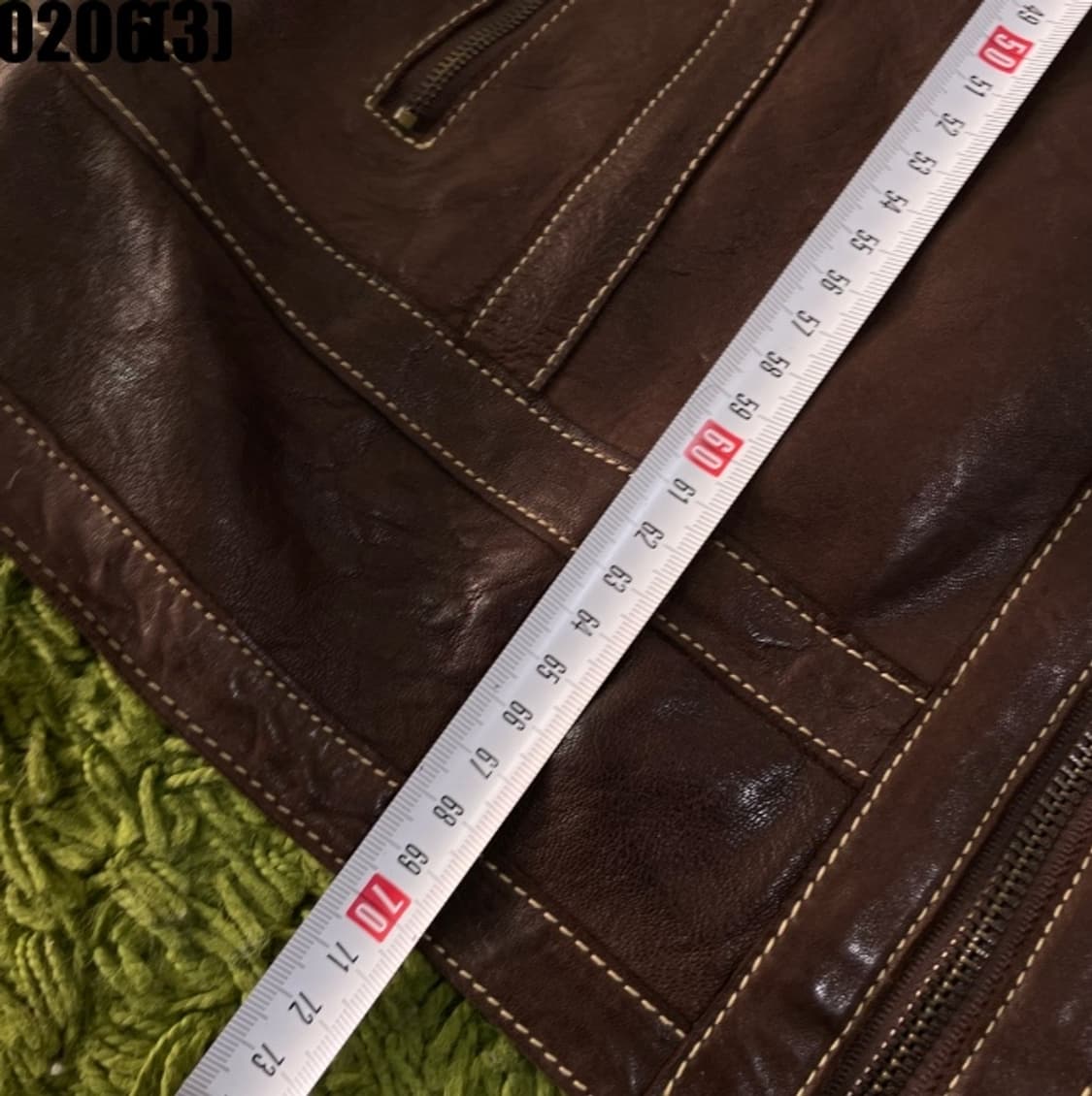 코모도스퀘어 레더 자켓 상품이미지7