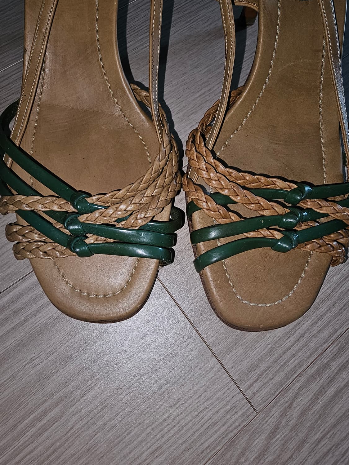 프라다 우븐 스트랩 샌들 상품이미지4