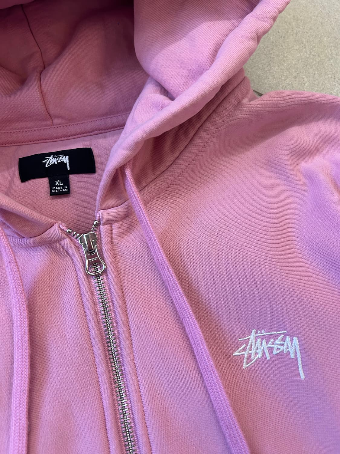 스투시 핑크 후드집업 상품이미지2