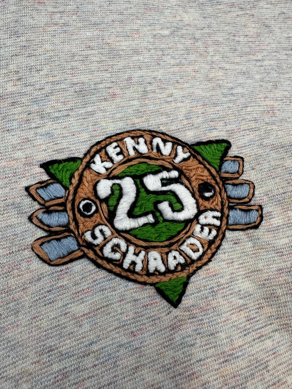 (F)SEVEN BY SEVEN 자수 패치 레이어드 반팔 상품이미지3