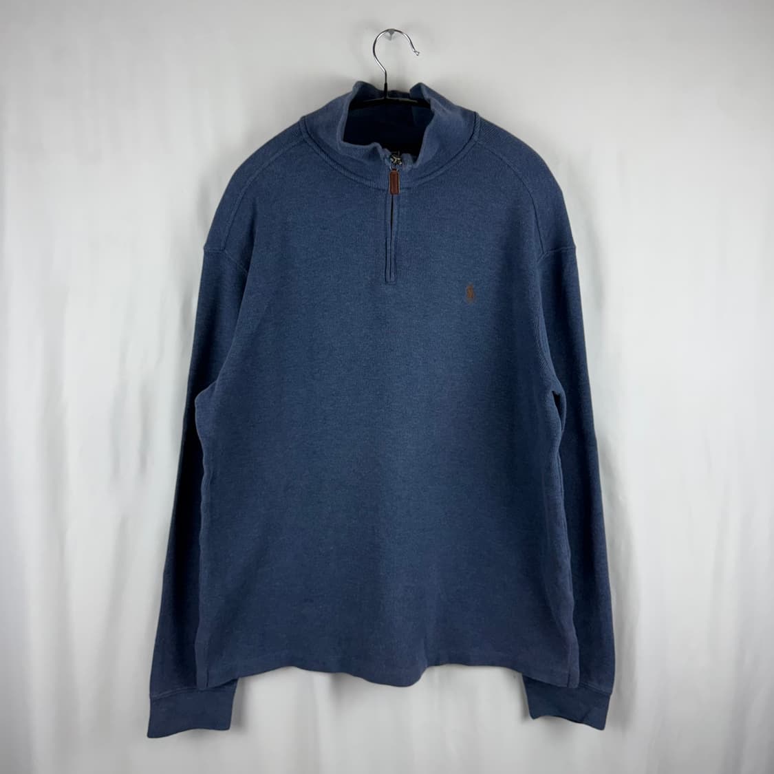 (무료배송)L) 폴로랄프로렌 하프집 니트 블루 상품이미지2